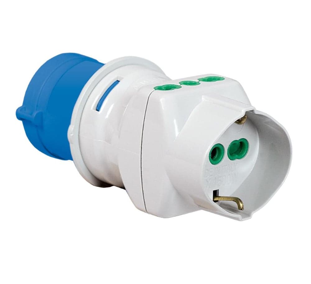 Adattatore industriale con spina 2P+T 16A - FME IPW-SP-739