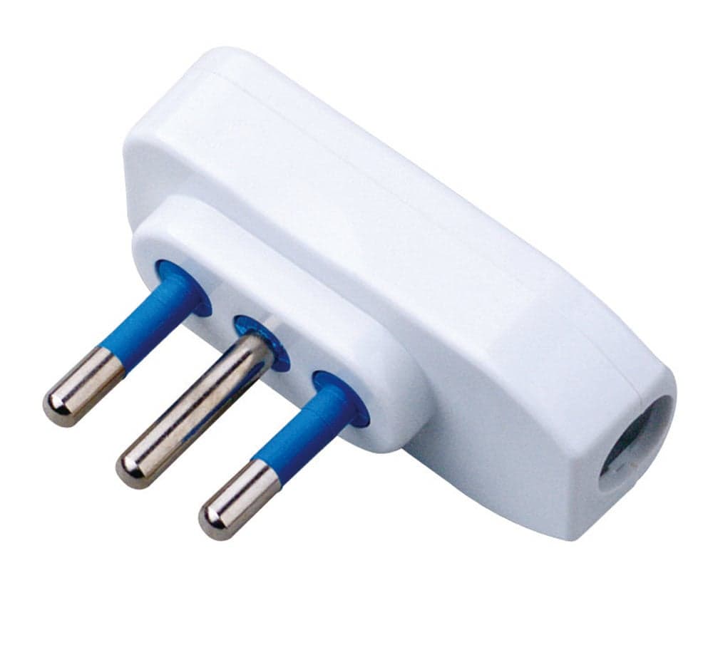 Spina ribassata 2P+T 10A Bianco - Techly IPW-SP10-W9
