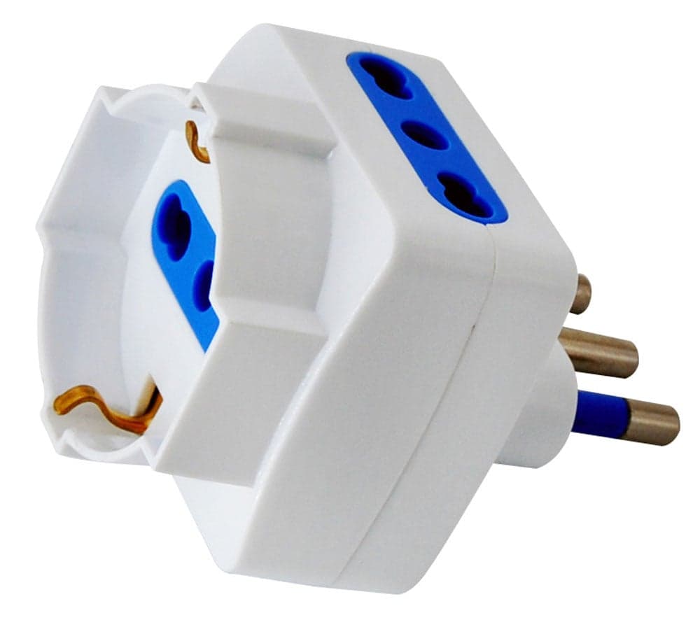 Adattatore Triplo Spina 2P+T 16A - Techly IPW-TRP16-2WK