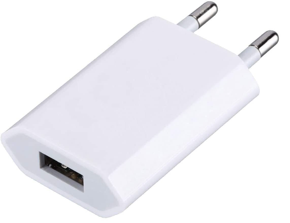 Caricatore USB 1A compatto spina europea bianco - Techly IPW-USB-ECWW