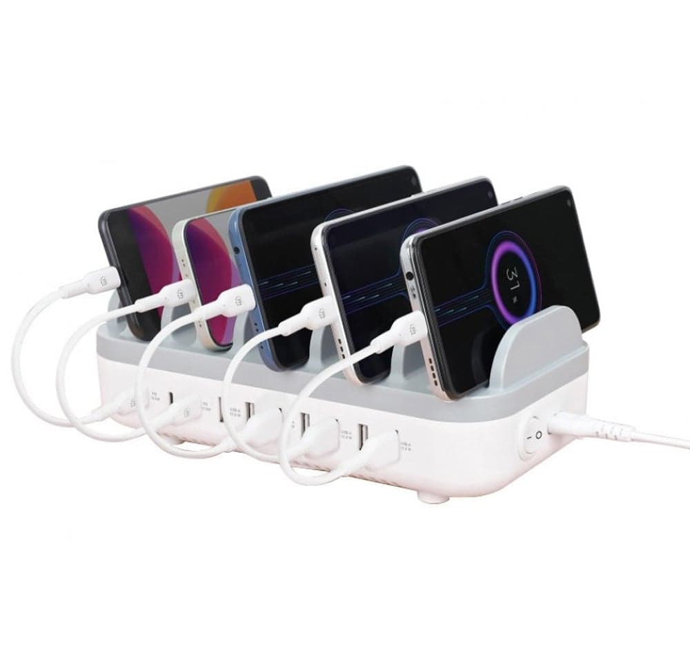 Docking Station Stazione di Ricarica 10 Porte USB 120W - Manhattan IPW-USB-MULTI3C7A