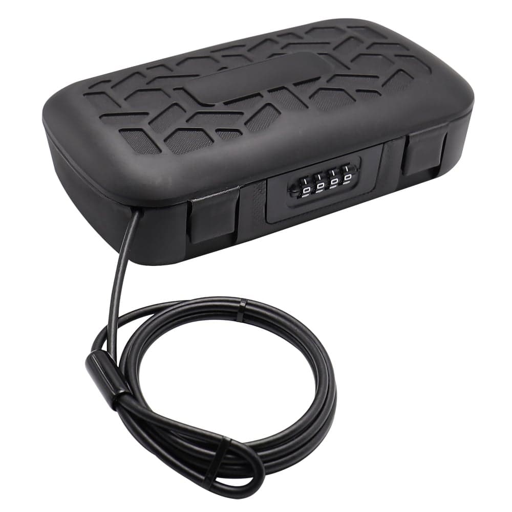 Cassaforte Portatile a Combinazione con Cavo d'Acciaio - Techly IQ-LOK-CASE