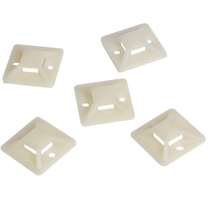Supporto Autoadesivo per Fascette 28x28mm 100 Pz Beige - Logilink ISWT-103