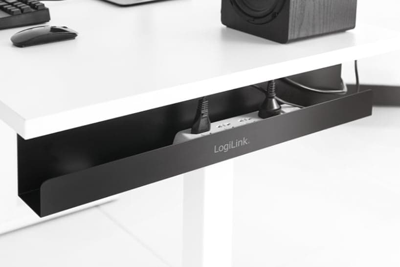 Vassoio Gestione Cavi Sotto Scrivania 60cm Nero - Logilink ISWT-CAN-TRAY