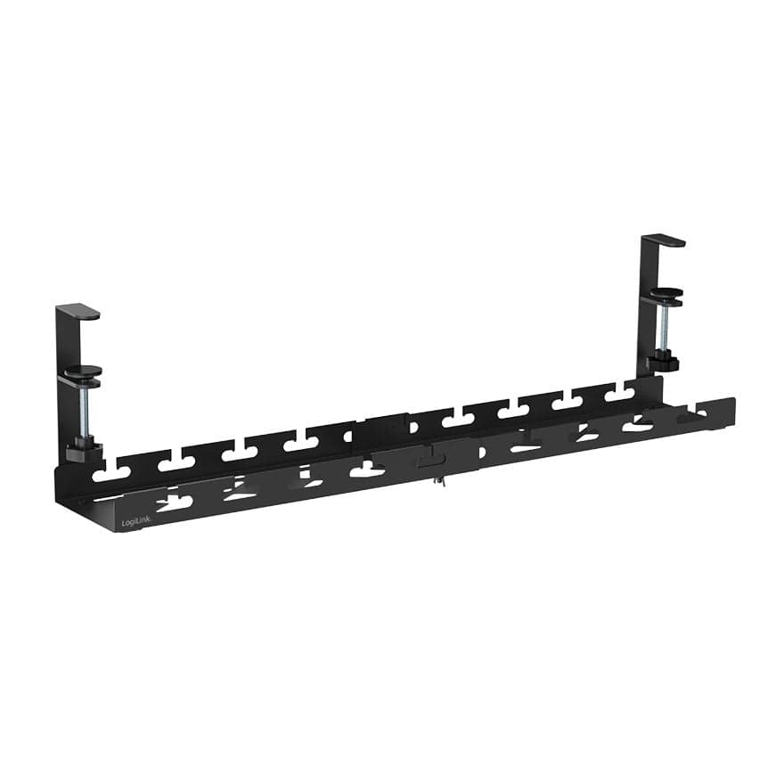 Organizer Gestione Cavi Sotto Scrivania Estensibile con Morsetto - Logilink ISWT-CAN-TRAYEX