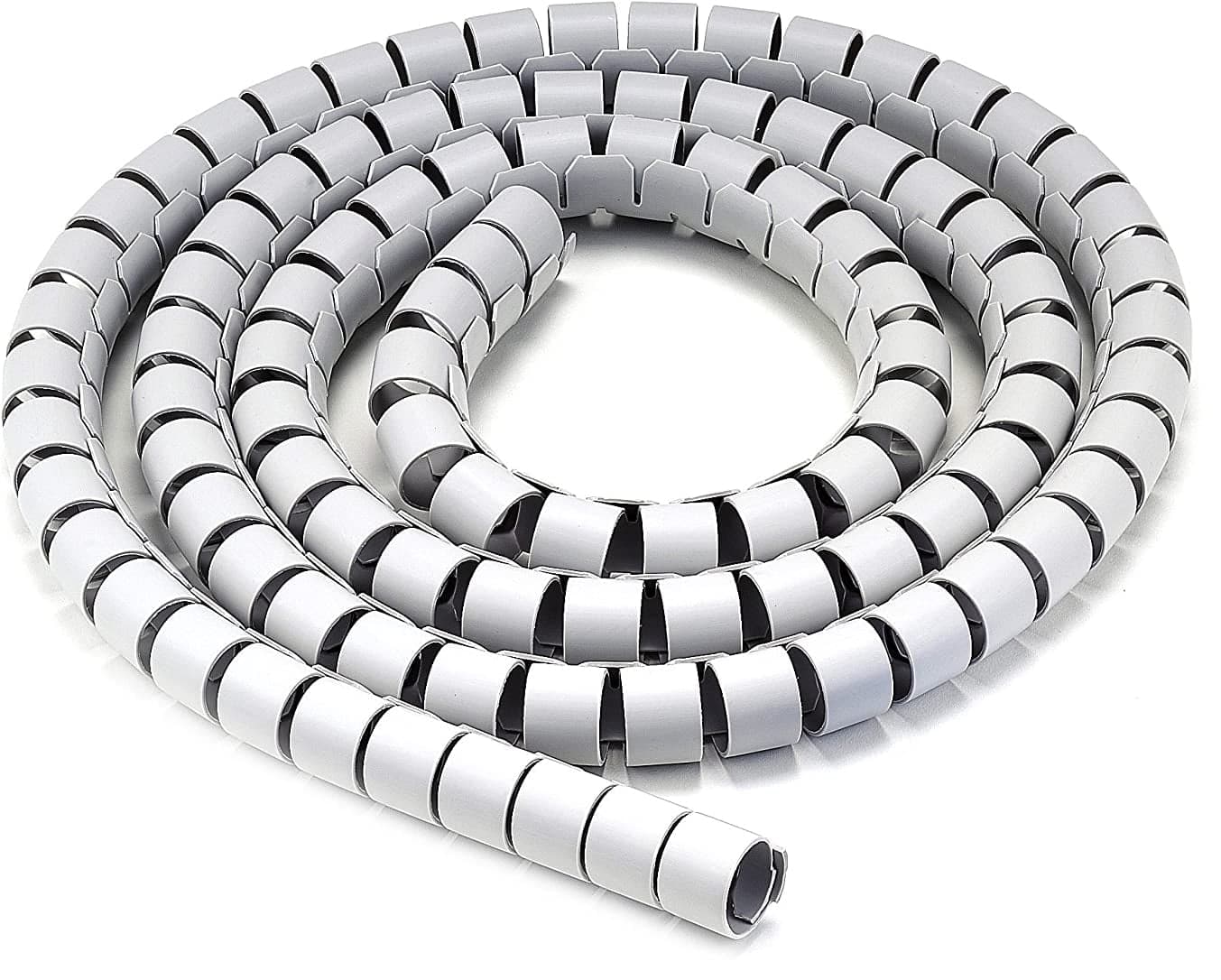 Guaina Raccoglicavi Diametro 20mm a Spirale 30m Grigio - Techly ISWT-CAN3-30