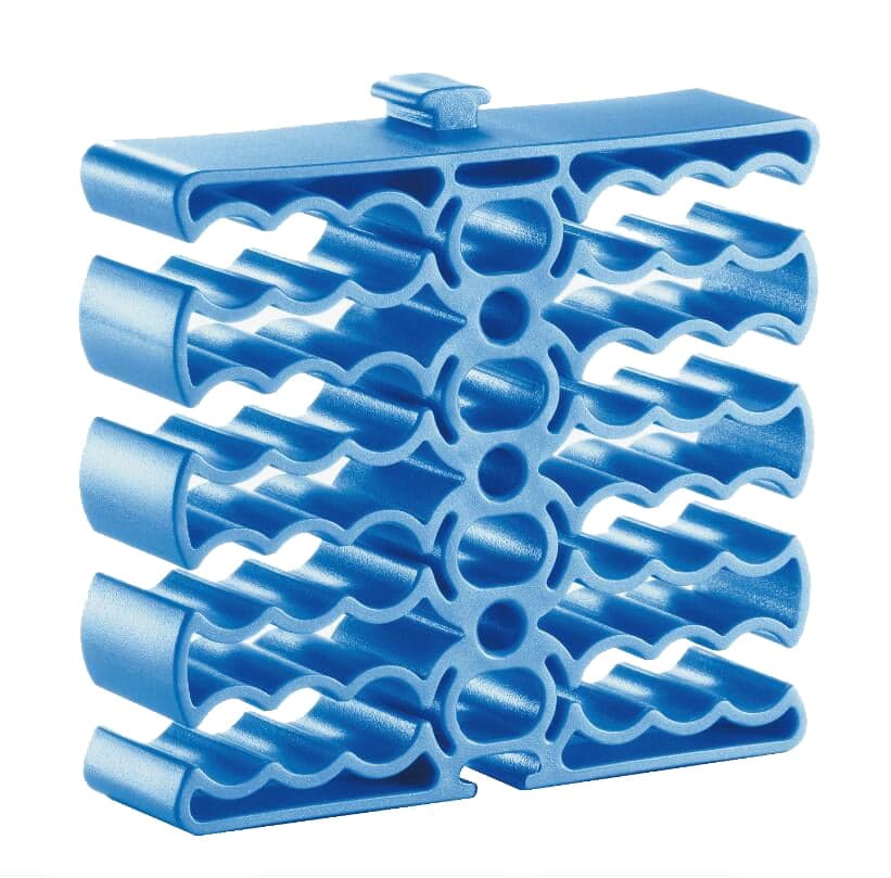 Organizzatore a Pettine per 24 Cavi Ethernet Blu - Techly ISWT-PETCABLEBL