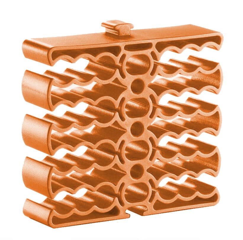 Organizzatore a Pettine per 24 Cavi Ethernet Arancione - Techly ISWT-PETCABLEOR