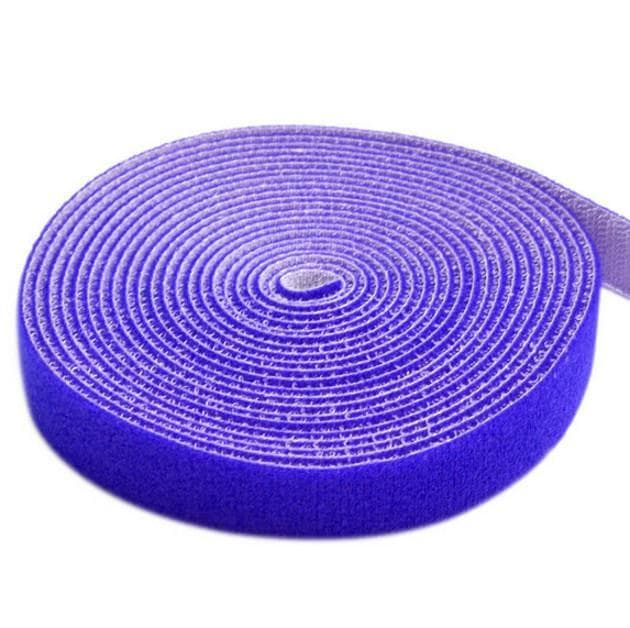 Rotolo Feltro Adesivo Fermacavi 25m x 16mm Blu - Techly ISWT-ROLL-1625