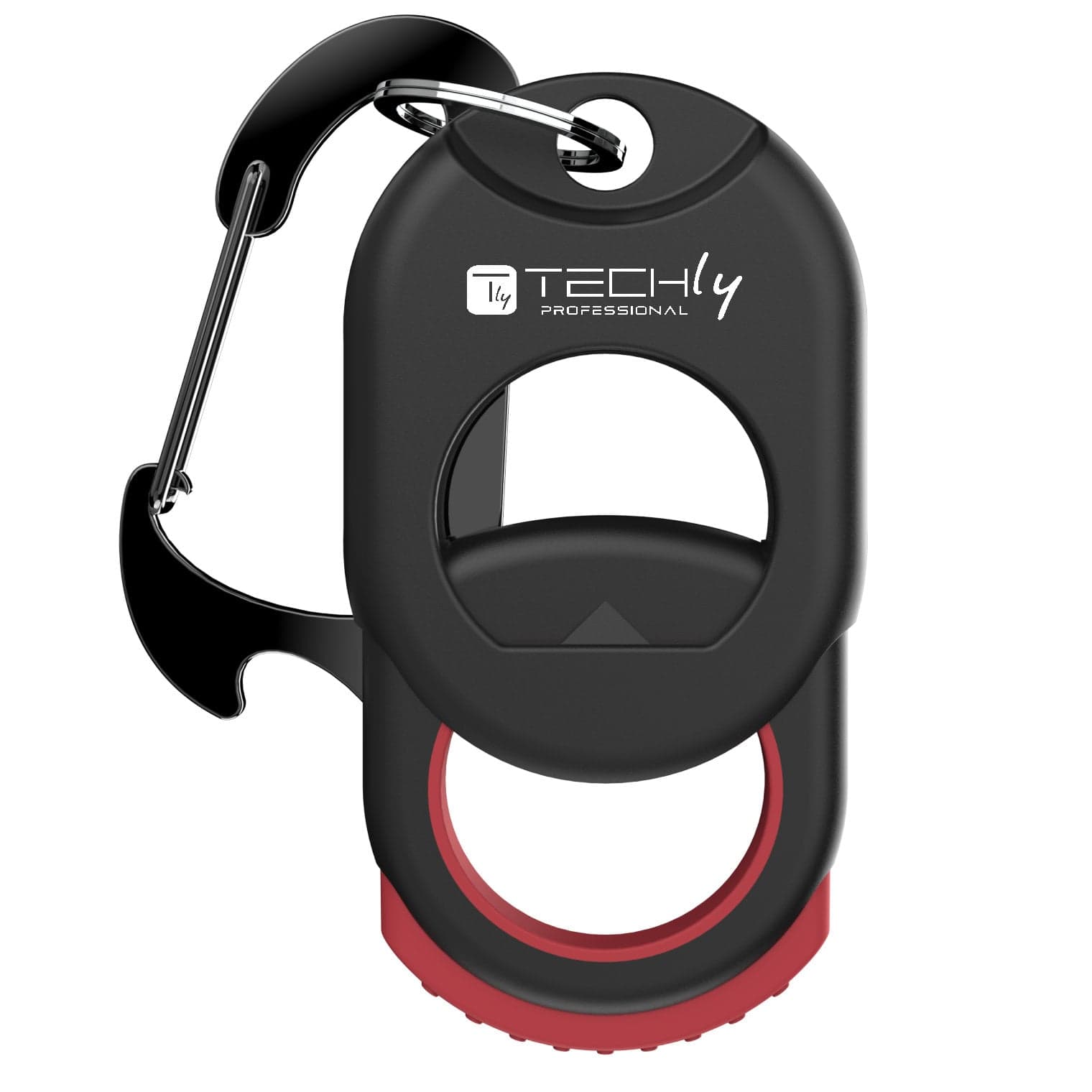 Accessorio Porta Fascette Multiuso con Moschettone - Techly Professional ISWT-TIE-HOLDER