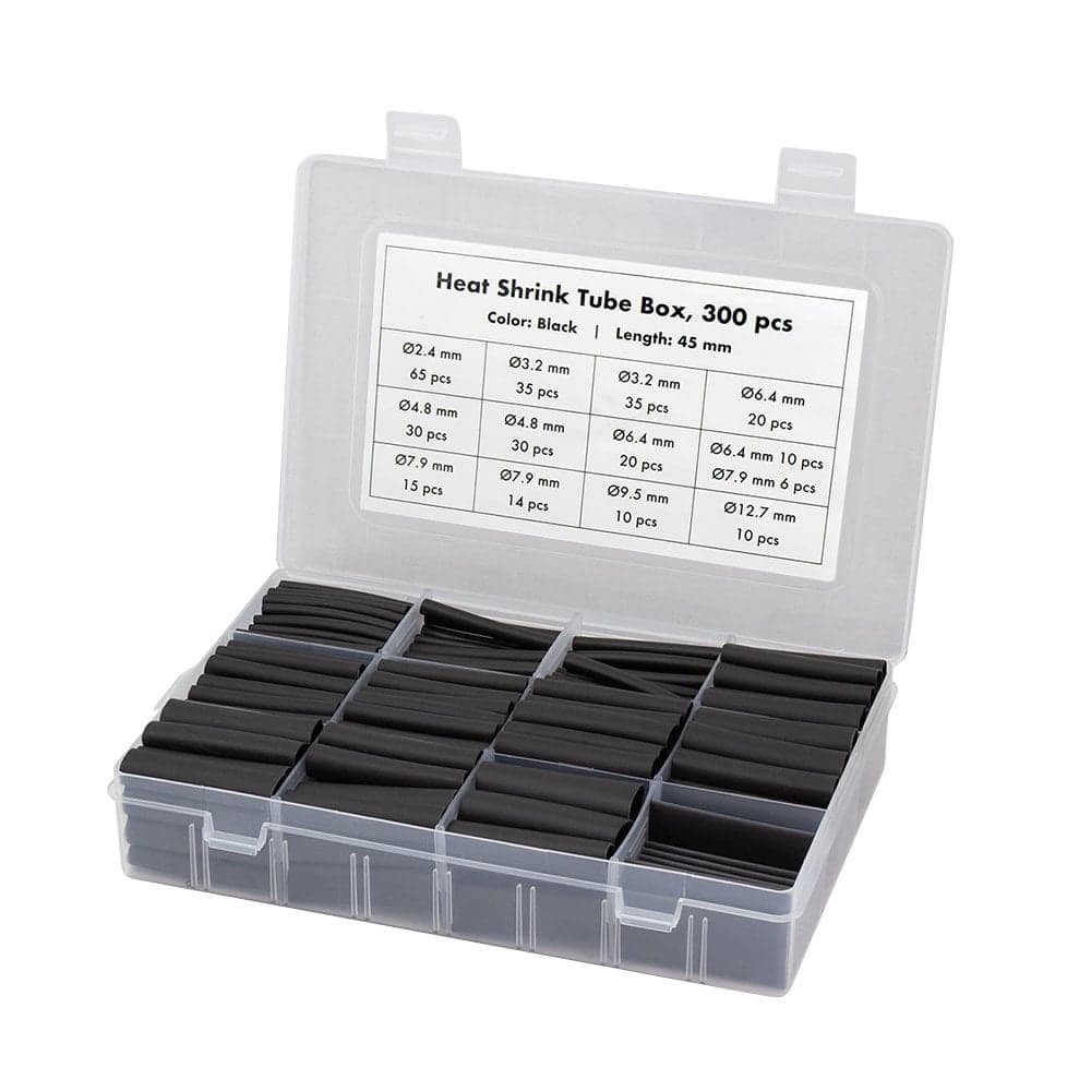 Set 300 Tubi Neri Guaina Termorestringente per Isolamento Cavi - Logilink ISWT-TUBE345-BK