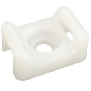 Base a Sella per Fascette 17.6x12.9x8.3 mm 100 Pezzi Beige - Techly ISWTS-2402