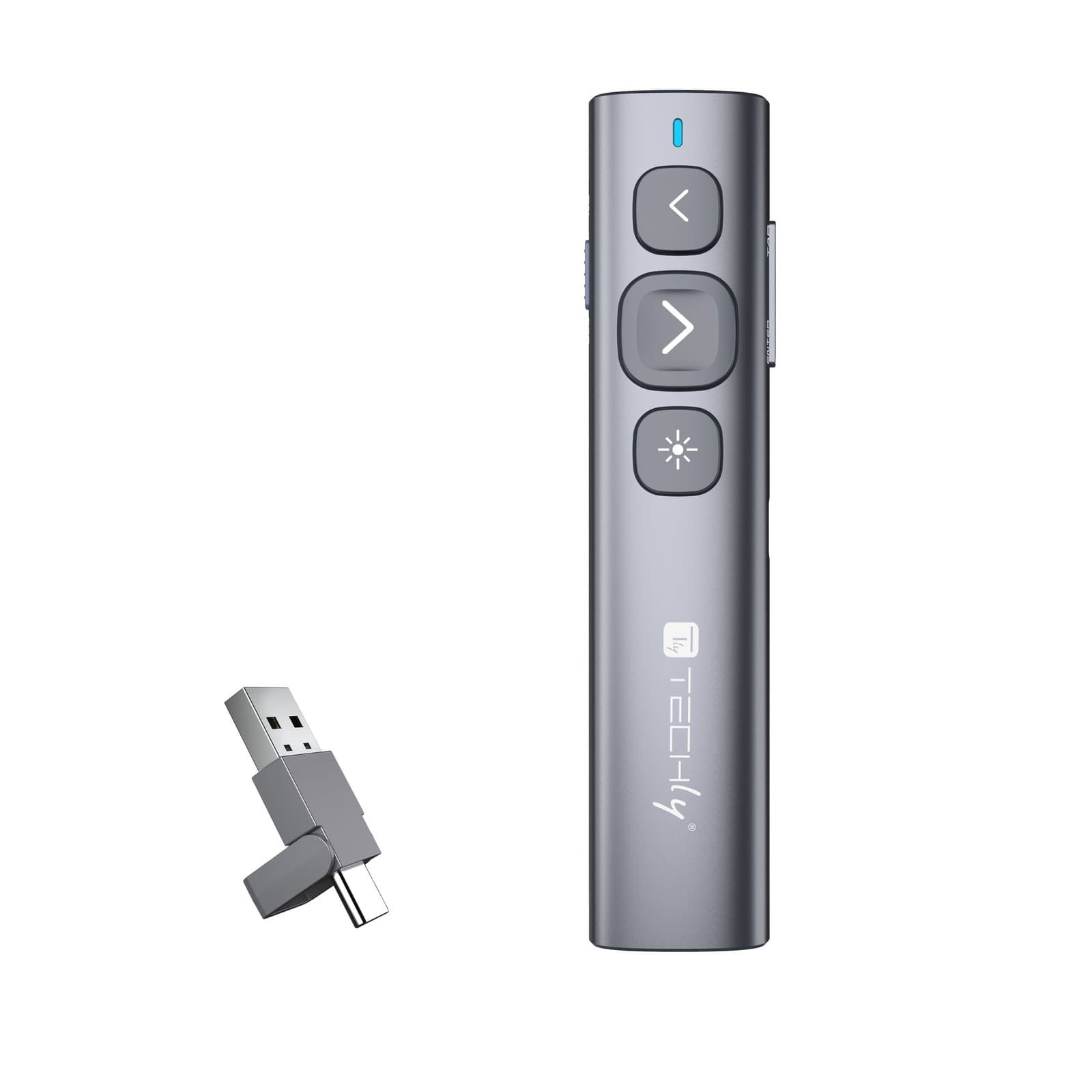 Puntatore Laser Wireless Telecomando Presentazioni Powerpoint - Techly ITC-LASER95PR