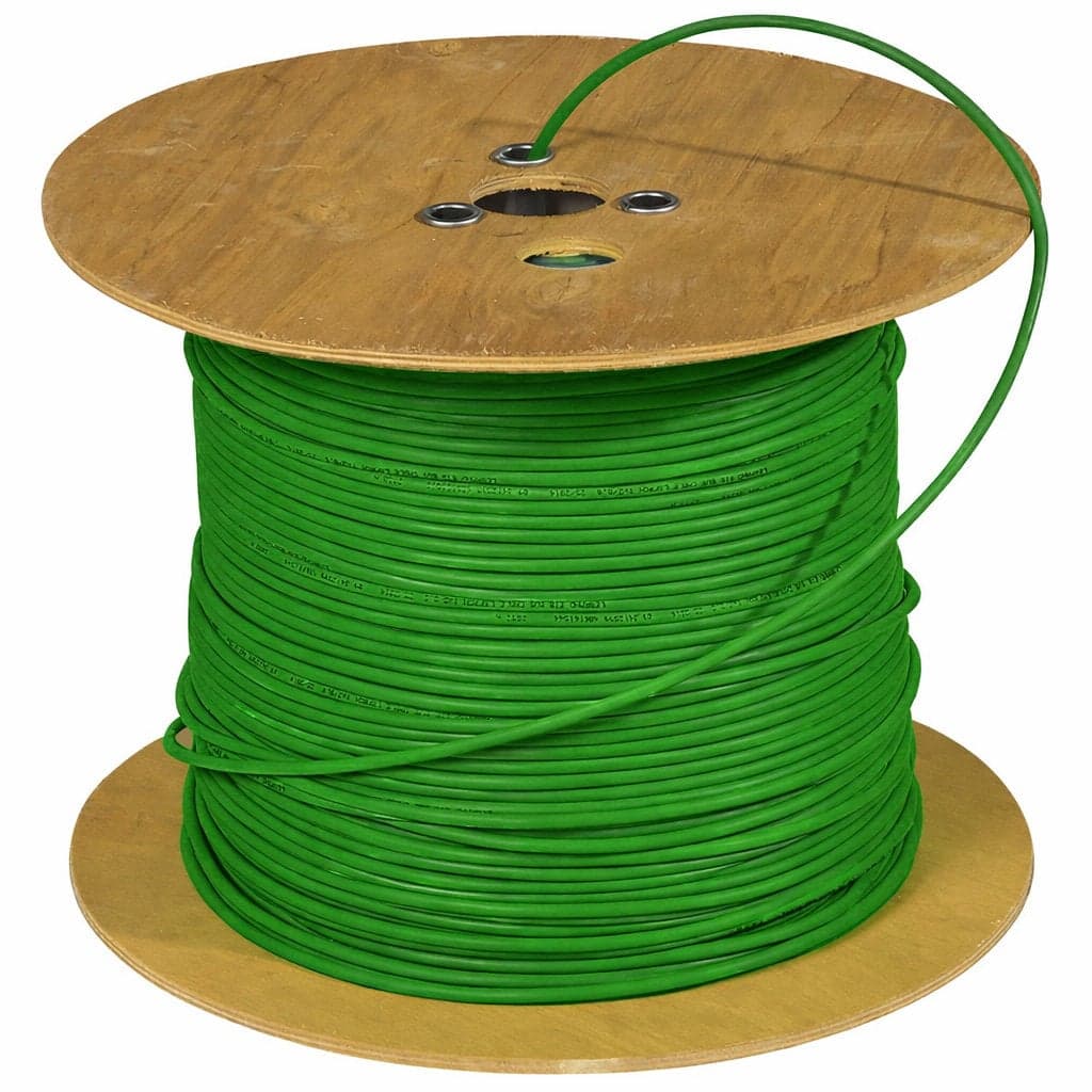 Cavo Cat6A Rigido F/FTP LSZH Armato in Matassa 100m Verde - Cavel ITP6AF-100LZ-ARM