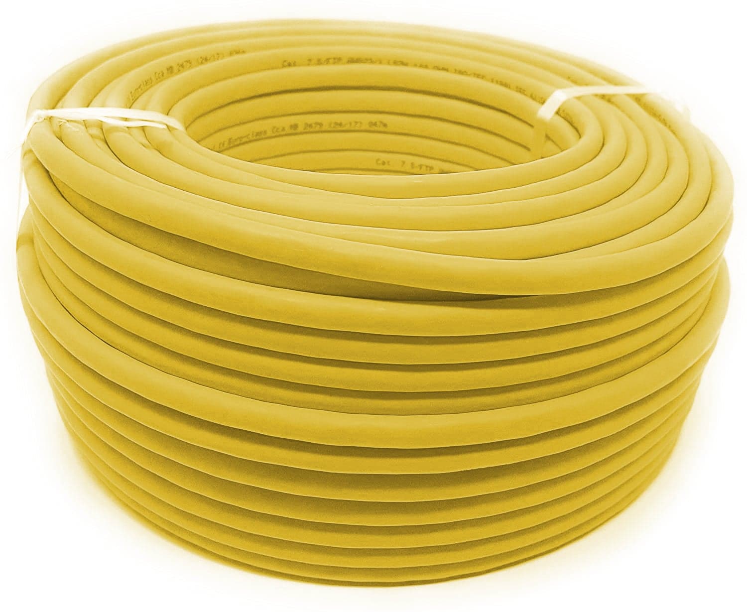 Matassa F/UTP Cavo Cat5E CCA 100m Flessibile Giallo - Goobay ITP8-FLS-0100YE