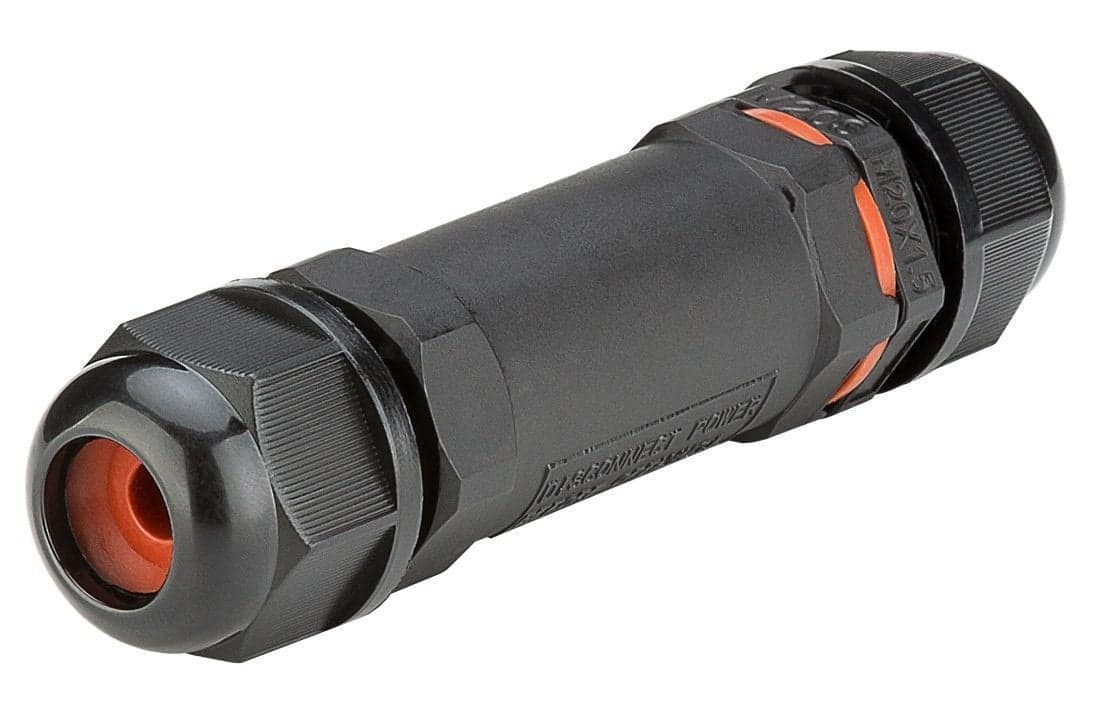 Connettore Elettrico Impermeabile per Cavo IP68 da Esterno Lunghezza 10 cm - Goobay IUPS-CONN10-IP68
