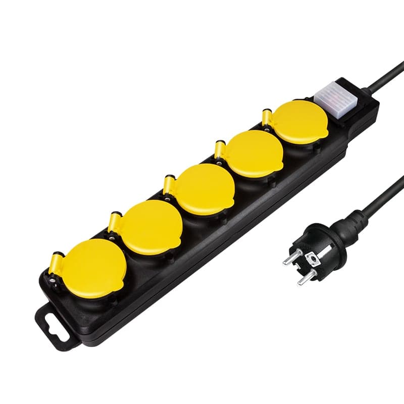 Multipresa 5 Posti Schuko per Esterno IP44 1.5m - Logilink IUPS-PCP-55WP