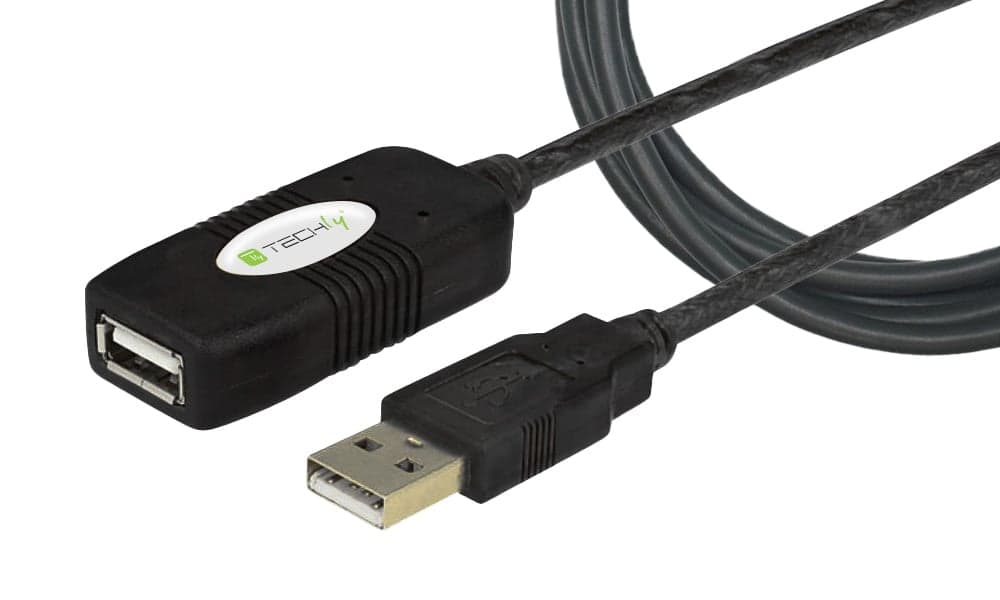 Cavo prolunga attivo extender USB Hi-Speed 10 m nero - Techly IUSB-REP10TY