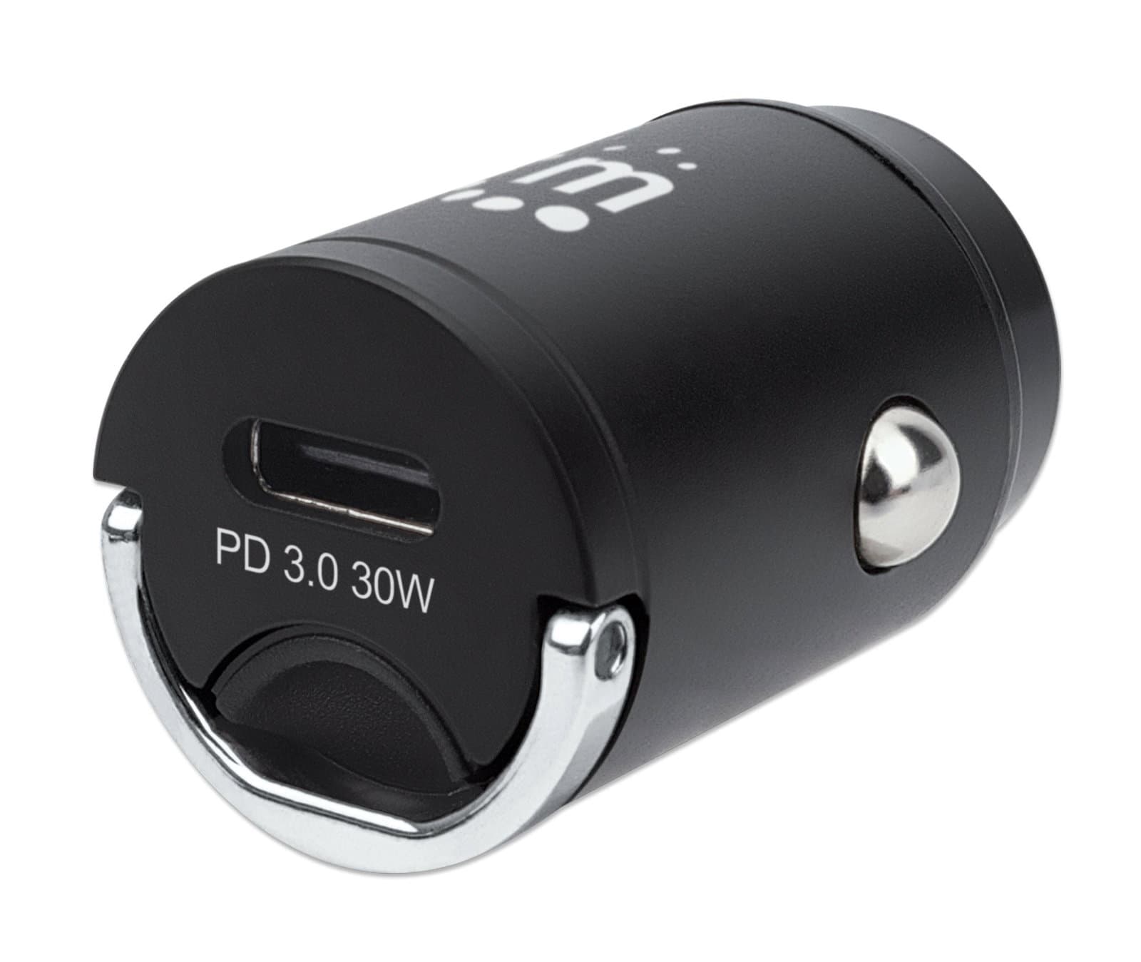 Mini caricabatteria da auto Power Delivery 30W, USB-C - Manhattan IUSB2-CAR-PD30