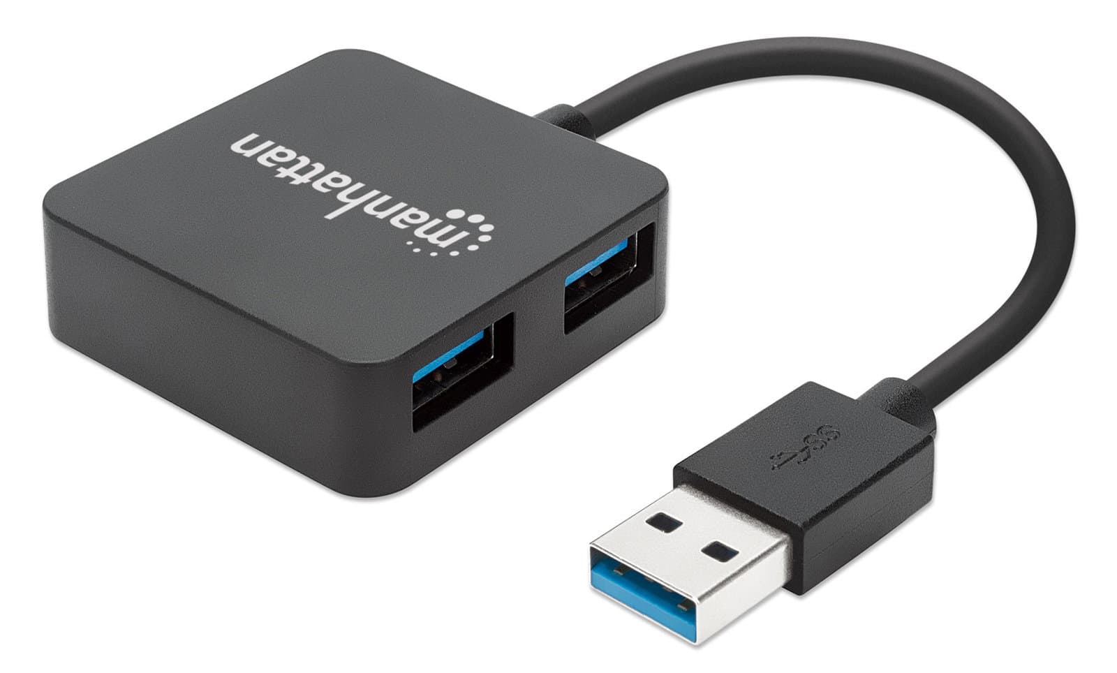 SuperSpeed USB 3.2 Gen1 Hub 4 Porte USB A - Manhattan IUSB3-HUB4-BK