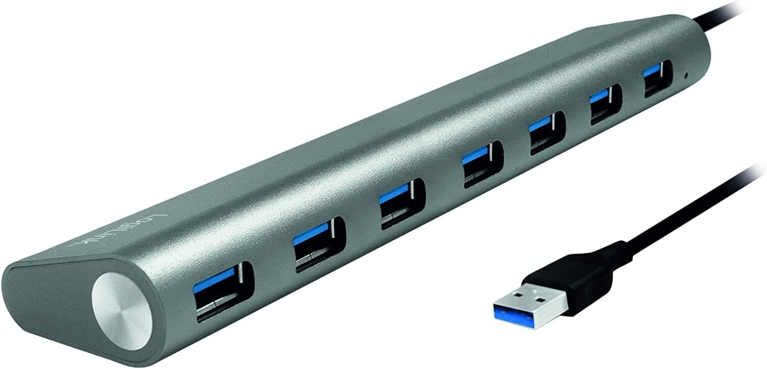 Hub USB 3.2 SuperSpeed 7 porte alluminio silver - Logilink IUSB3-HUB7CR