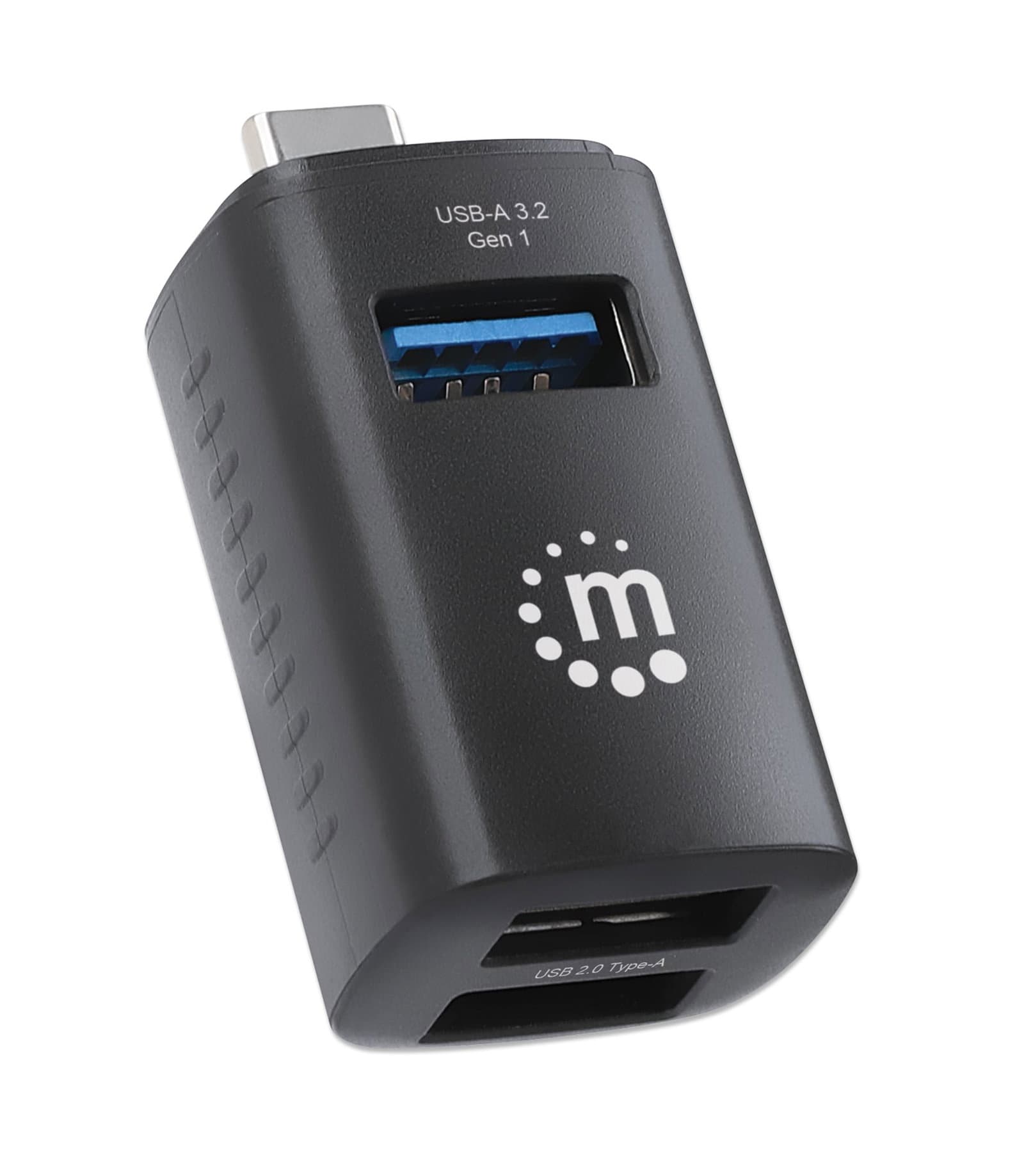 Hub USB-C 3.2 Gen1 a 3 porte USB-A Compatto Nero - Manhattan IUSB31C-MINIHUB3