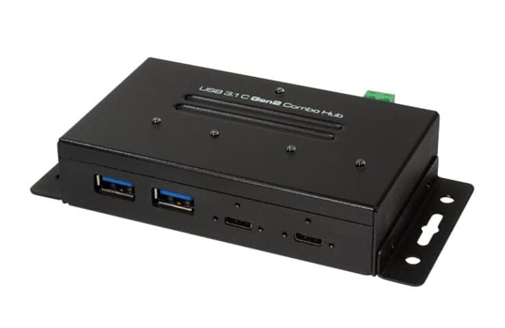 Hub USB-C 3.2 Gen 2 4 Porte Metallo 10 Gbps Alimentato - Logilink IUSB32-HUB4-MEH