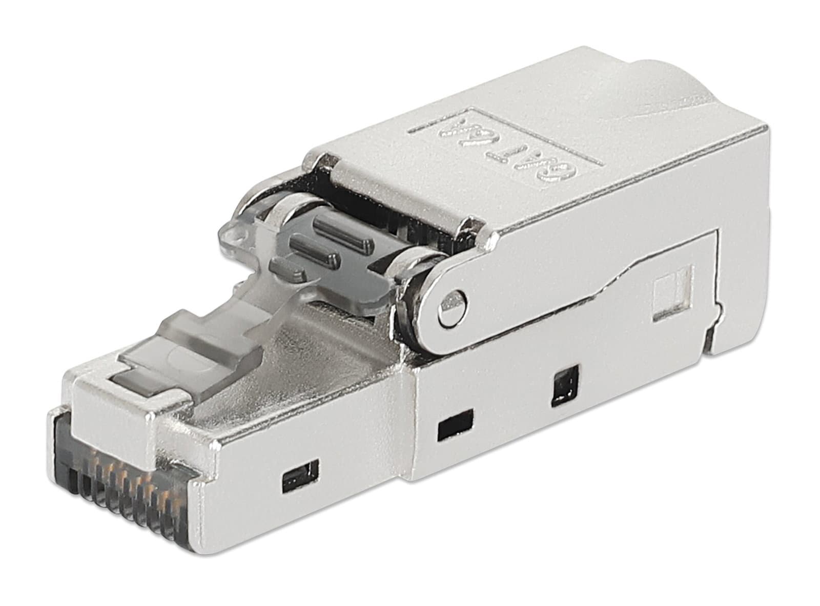 Connettore Plug RJ45 8P8C Cat.6A STP Schermato - Intellinet IWP-8P8C-C6AS3MU