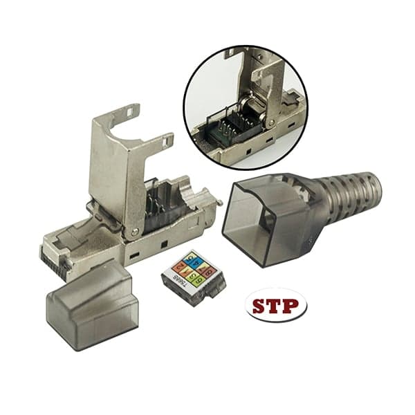 Plug Modulare RJ45 Cat6A Schermato Toolless - Techly Professional IWP-8P8C-CAT6AS