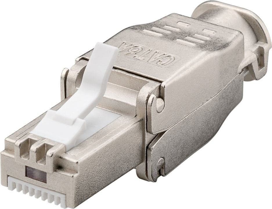 Plug RJ45 Cat6A STP Tool-less con Fermacavo - Techly Professional IWP-8P8C-TLS6AT