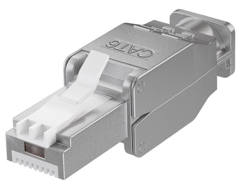 Plug RJ45 Cat6 STP Tool-less con Fermacavo - Techly Professional IWP-8P8C-TLS6T