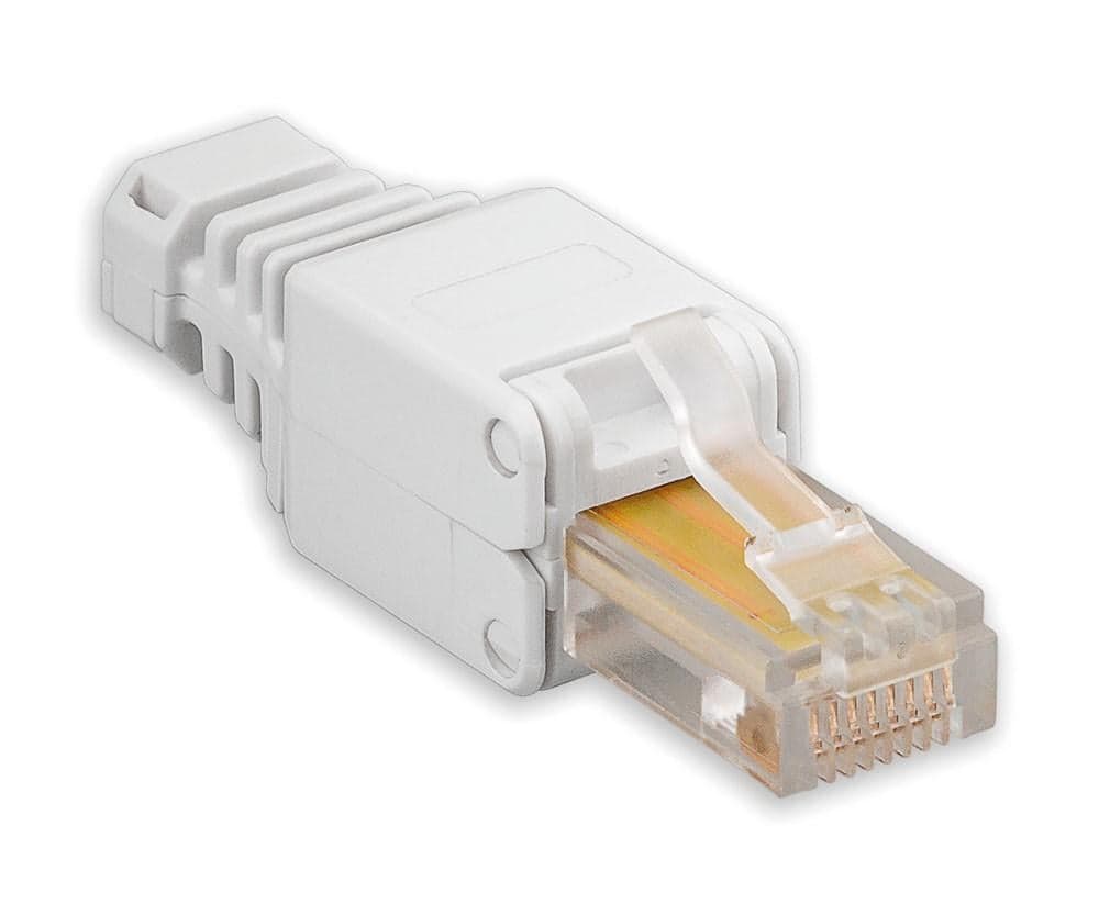 Plug RJ45 Toolless Cat5/6 con Copriconnettore - Intellinet IWP-8P8C-TLU