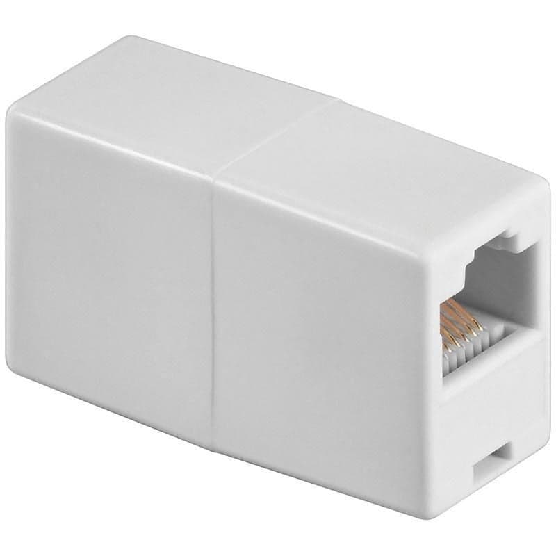 Accoppiatore telefonico 8 poli pin to pin RJ45 F/F avorio - Intellinet IWP-ADAP-8/8