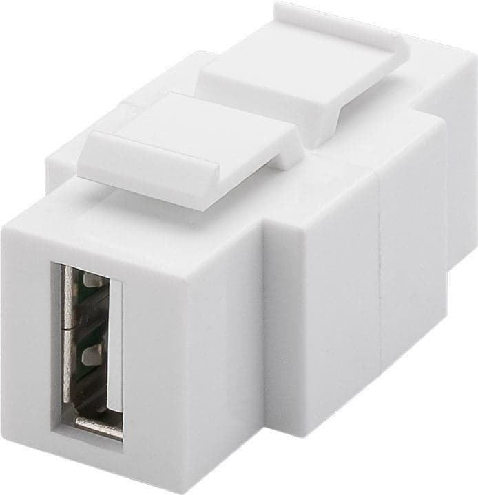 Adattatore Keystone USB 2.0 A/B Installabile in Entrambi i Lati - Goobay IWP-ADAP-AFBF2