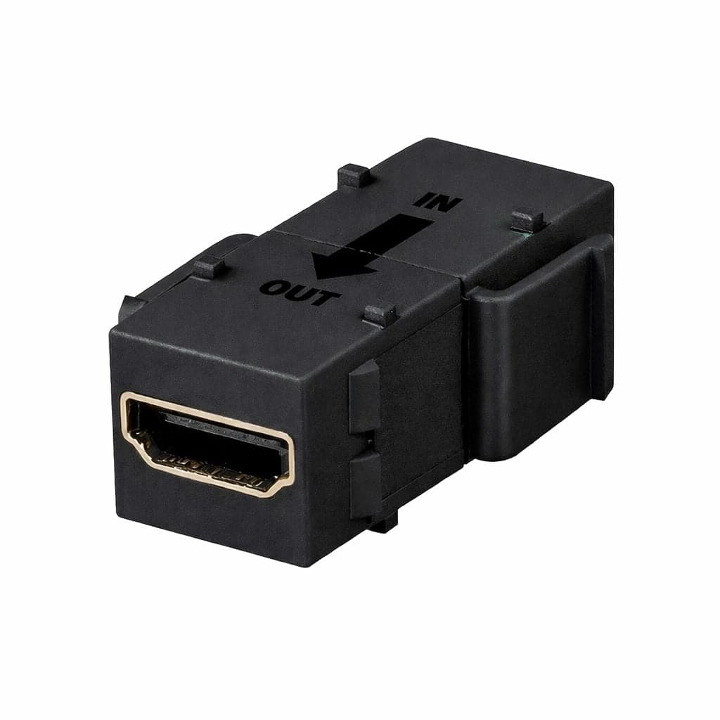 Accoppiatore keystone HDMI con ripetitore nero - Logilink IWP-ADAP-HDRIPB