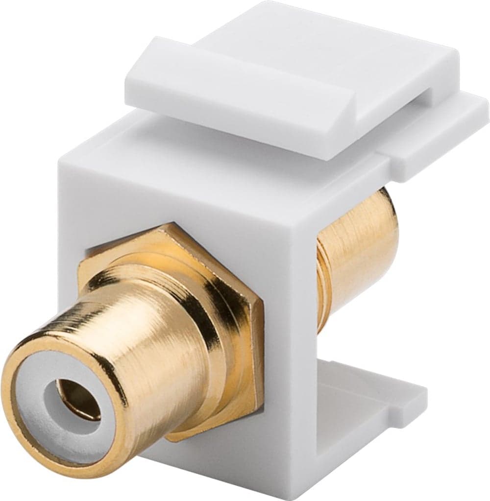 Modulo Keystone Cinch/RCA Bianco - Goobay IWP-ADAP-RCAYFG