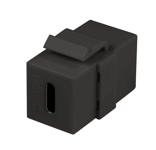 Connettore Keystone USB-C F/F USB 3.2 Nero - Logilink IWP-ADAP-USBCB