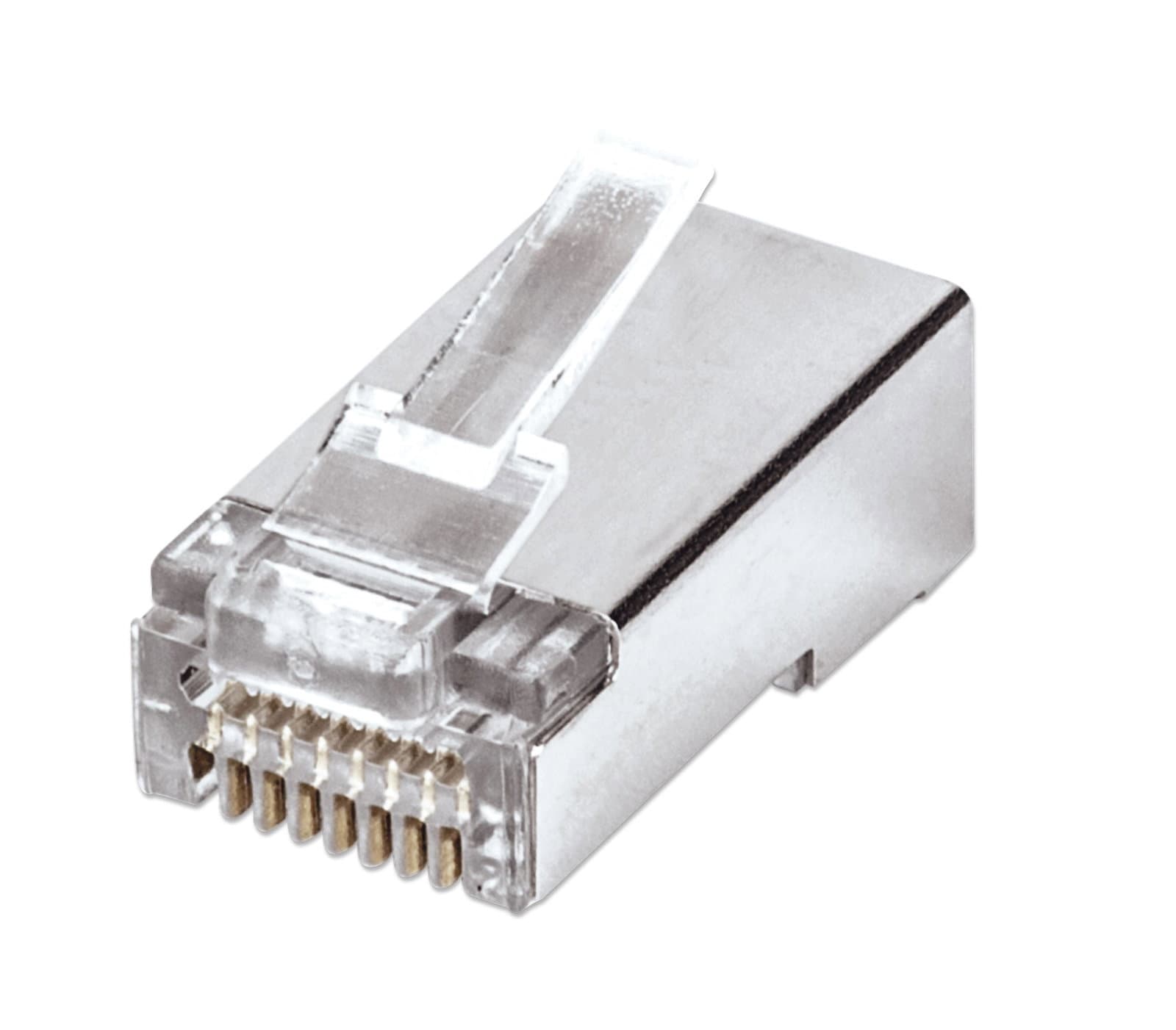 Confezione 50 plug RJ45 passanti Cat6 FastCrimp schermati - Intellinet IWP-CAT6S