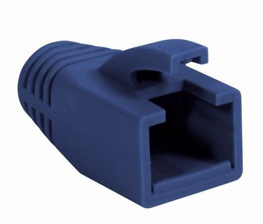 Copriconnettore per plug RJ45 Cat6 8mm Blu (10 pz) - Intellinet IWP-CBOOT-BLU8