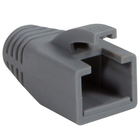 Copriconnettore per plug RJ45 Cat6 8mm Grigio (10 pz) - Intellinet IWP-CBOOT-GRY8