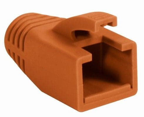 Copriconnettore per Plug RJ45 Cat6 8mm Arancione - Intellinet IWP-CBOOT-ORA8