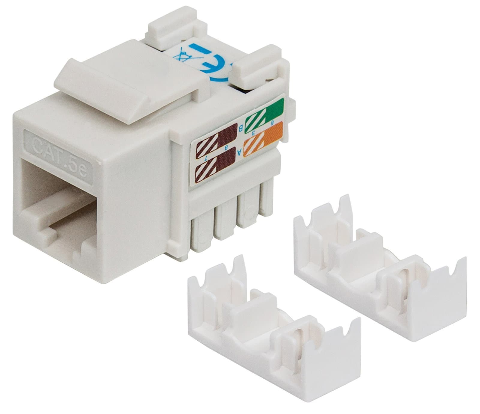 Frutto Keystone RJ45 Cat5E UTP IDC 90° Bianco - Techly Professional IWP-MD C5E/WHT
