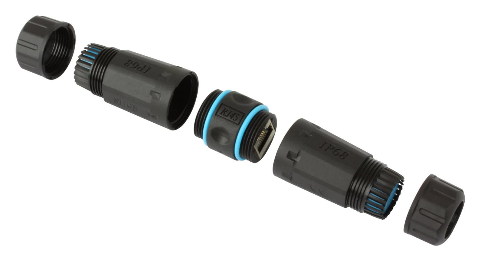Accoppiatore Cat6 RJ45 F/F Impermeabile IP68 - Techly Professional IWP-MD C6-IP68T
