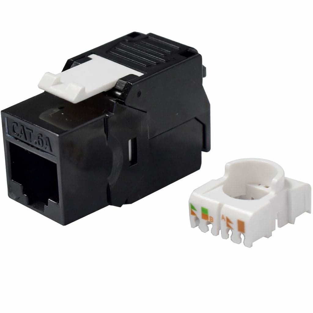 Frutto Keystone RJ45 Cat6A UTP Toolless Nero 3µ - Intellinet IWP-MD C6A/BKI3
