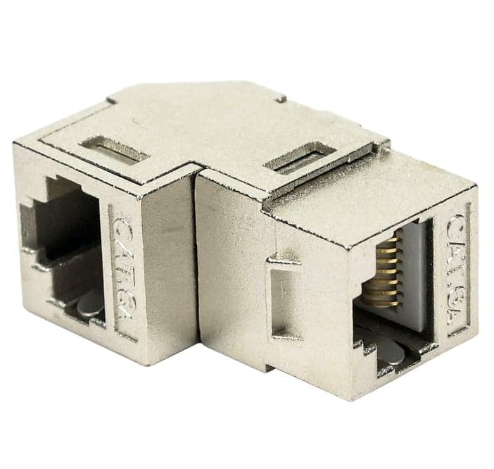 Accoppiatore RJ45 F/F 90° Cat6A Schermato - Techly Professional IWP-MD C6A/S90T