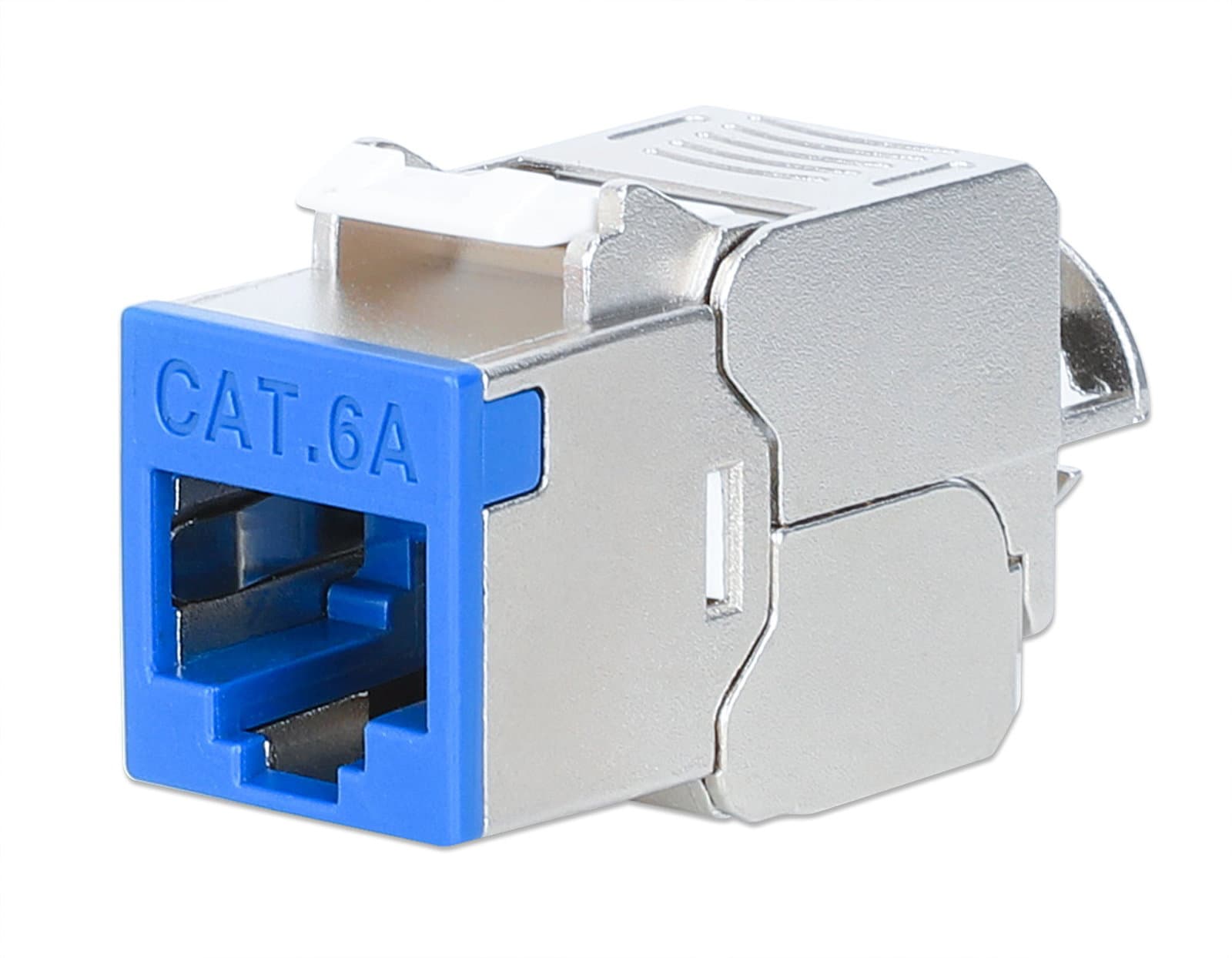 Frutto Keystone RJ45 Cat6A 10G Slim STP Toolless Blu - Intellinet IWP-MD C6A/STBL