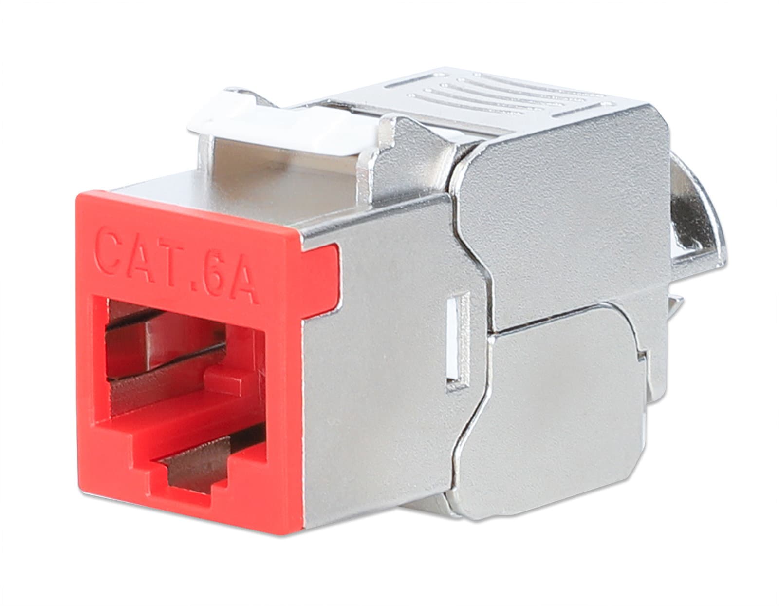 Frutto Keystone RJ45 Cat6A 10G Slim STP Toolless Rosso - Intellinet IWP-MD C6A/STRE