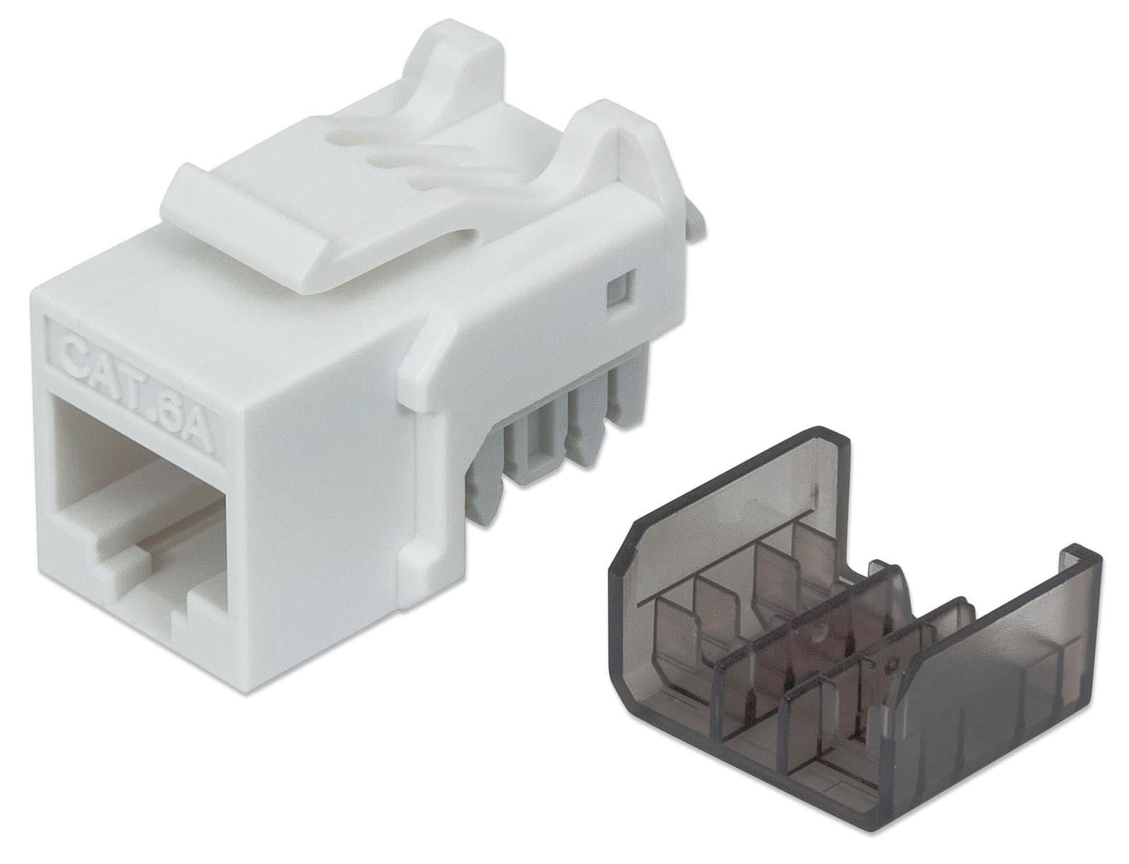 Frutto Keystone RJ45 Cat6A UTP 10 Gigabit Bianco - Intellinet IWP-MD C6A/WH