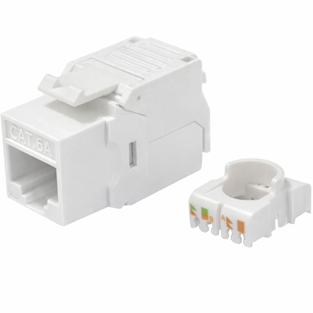 Frutto Keystone RJ45 Cat6A UTP Toolless Bianco 3µ - Intellinet IWP-MD C6A/WI3