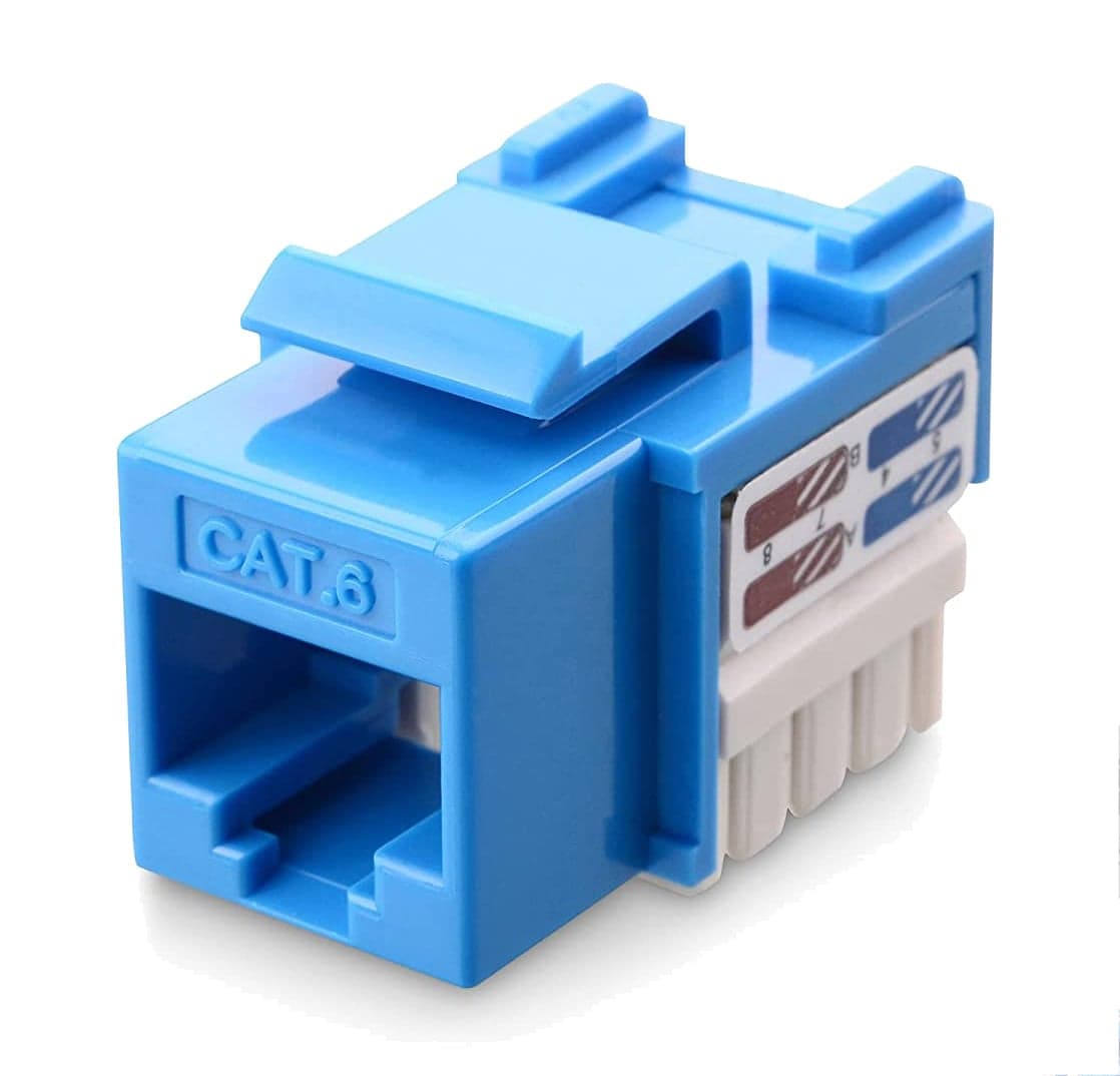 Frutto Keystone RJ45 Cat6 UTP IDC 90° Blu - Techly Professional IWP-MD C6/BLT